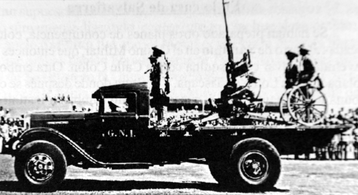 Camión Ford GN-1, en el cual fueron llevados al fusilamiento Augusto C. Sandino y sus ayudantes. Cortesía de Nicolás López Maltez.