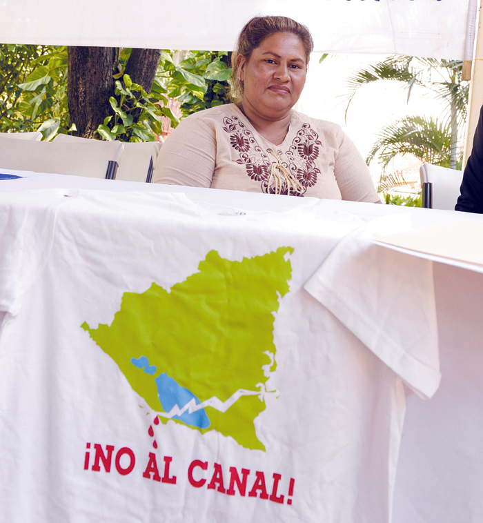 Francisca Ramirez, lideresa del Movimiento Campesino Anticanal. LA PRENSA.